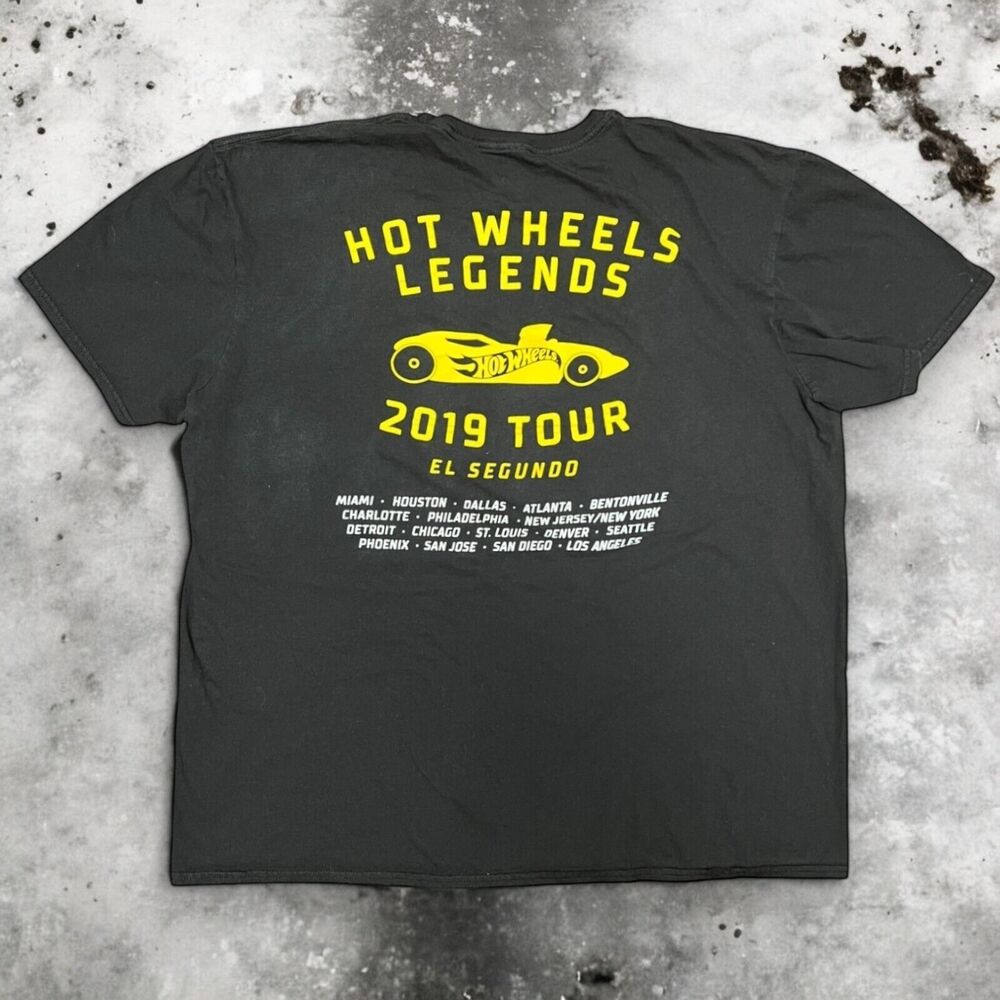 Hot Wheels Legends 2019 Tour Chicago, IL Collectible Mens XL Event Black T-Shirt